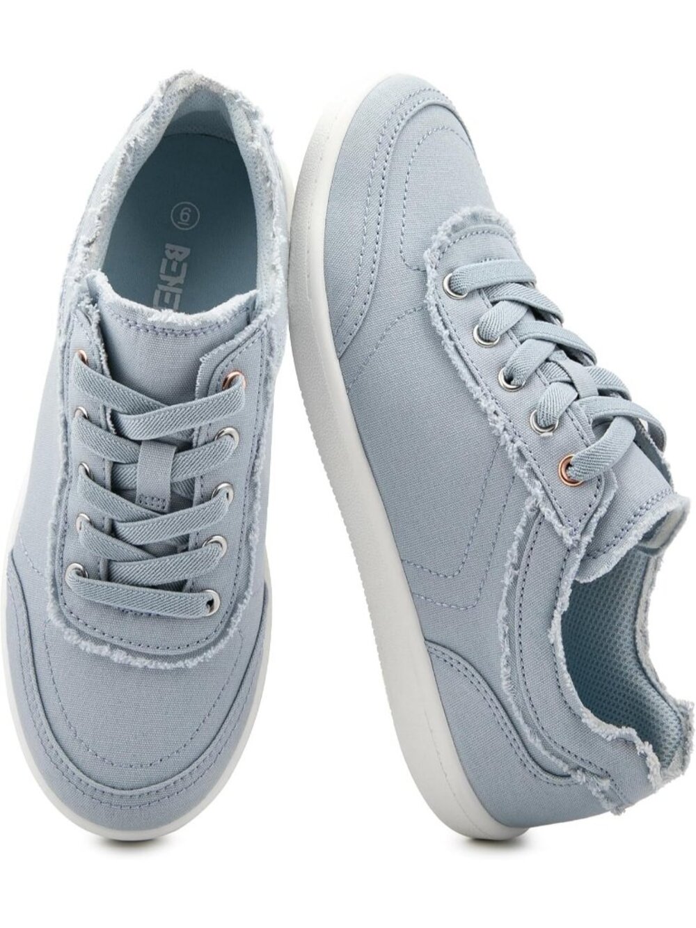 Women's Light Blue Lightweight Comfortable Stylish Trendy Casual Summer Sneakers